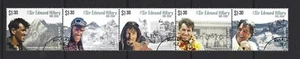 NEW ZEALAND 2019 SIR EDMUND HILLARY STRIP OF 5 FINE USED - Picture 1 of 1