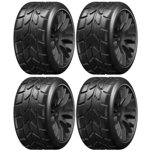 GRP GWX22-XR1 1:5 TC W22 RAIN XR1 ExtraSoft Rain Tire w/ Black Wheel (4) - Picture 1 of 1