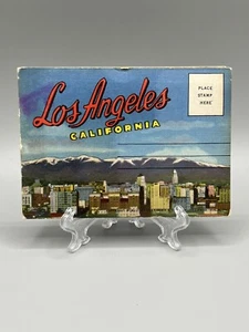 VTG 1940 Los Angeles Postcard Fold Out Book Topographical Hollywood Freeway 12 - Bild 1 von 15