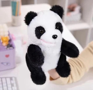 Panda Hand Puppet Plush Toy 10" Stuffed Animal Toddler Doll Gift for Kids - Picture 1 of 1
