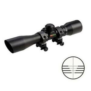 New Truglo 4x32 Multi Reticle Crossbow Scope With Rings TG8504B3