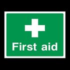 First Aid Rigid Plastic Sign OR Sticker A6 A5 A4 (FAID19)