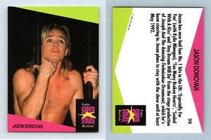 Jason Donovan #35 Super Stars Musicards 1991 Pro Set Trading Card