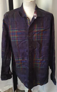 Camicia uomo L/S bottoni davanti Robert Graham - XL - vestibilità classica - Paisley - Foto 1 di 9
