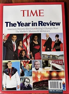 Time Magazine -The Year In Review 2008 Commemorative Issue Special Edition TIME - Picture 1 of 6
