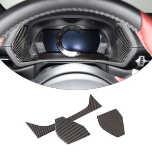 Dashboard Decorative Frame Sticker For Toyota Supra 2019-2022 Carbon Fiber - Picture 1 of 12