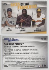 2019 Topps Faces of the Franchise Dave Winfield Wil Myers Tony Gwynn #FOF-23 HOF