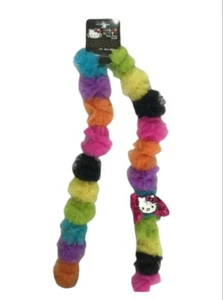Girls Hello Kitty Multicolor Pom Pom Scarf NWT - Picture 1 of 2