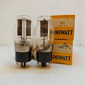 2pcs AZ11 OSW3121 Philips Miniwatt by Mullard D getter NOS NIB - Picture 1 of 4