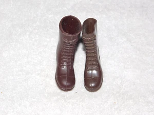 Vintage 1964 GI Joe Tall Brown Boots Hong Kong RARE - Picture 1 of 7