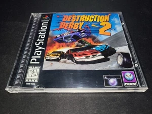 Destruction Derby 2 Black Label Sony Playstation 1 PS1 MINT condition COMPLETE! - Picture 1 of 5
