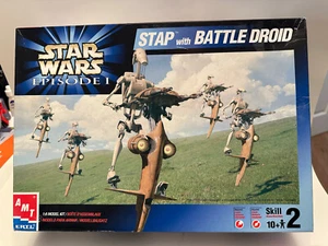 1/6 AMT Ertl Star Wars Episode One Battle Droid with STAP Model Kit - Picture 1 of 2
