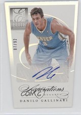 2012-13 Elite Series Auto Aspirations Die-Cut /92 Danilo Gallinari #75 Auto