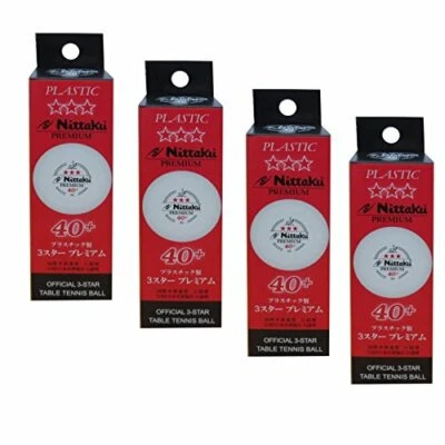 TABLE TENNIS BALLS 3-Star Premium 40+ 12 Count NITTAKU