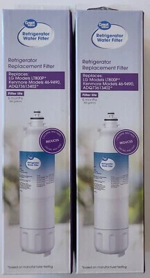 TWO (2) Great Value Replacement Water Filter LG Kenmore 300 Gallon Brand New - Image 1 of 3