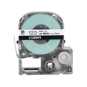 Cinta PX genuina Epson 212BWPX 1/2" negra sobre blanca - Imagen 1 de 2