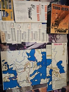 Avalon Hill 1974  Rise and Decline of the THIRD REICH Incomplete - Picture 1 of 8