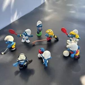 Schlumpf Vintage Sport 8 Zeichen Schleich Peyo Figuren S19 - Bild 1 von 13