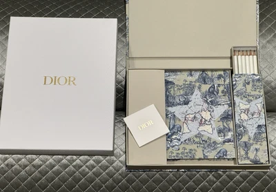 CHRISTIAN DIOR Around The World Office Gift Set w/ Journal Notebook + Pencils - Image 1 of 4