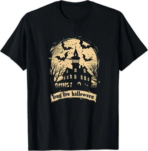 Long Live Halloween Shirt Haunted House Witchy Gothic Spooky October Tee S-5XL - Picture 1 of 8
