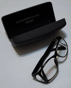 LVCHEN Röntgen Bleibrille Schutzglas Permanent Seitenschutz schwarz - Bild 1 von 8