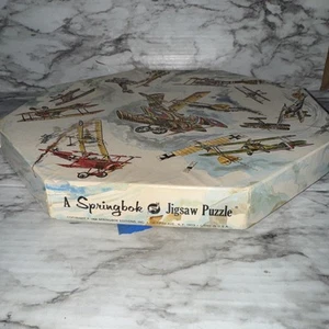 Vtg 1968 Springbok Editons Okta Puzzle Fighter Planes World War I - Picture 1 of 5