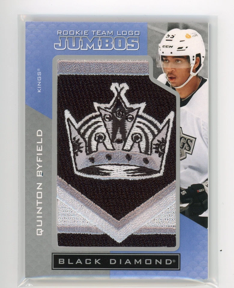 2021-22 Black Diamond Rookie Team Logo Jumbos Patch #RTL-QB Quinton Byfield - Image 1 of 1
