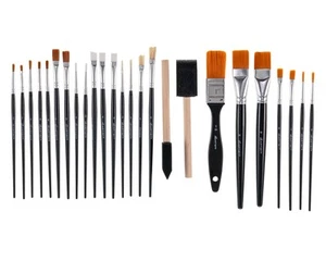 , Artist! 25 Piece Craft Brush Value Pack, Suitable for All Creatives, for Us... - Picture 1 of 6