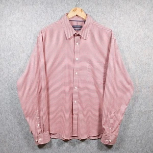 Camisa informal Tommy Hilfiger para hombre calce regular a cuadros roja talla XL - Imagen 1 de 7