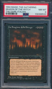 1994 Magic The Gathering Season Of The Witch The Dark Italian PSA 8 POP 1 - Picture 1 of 4