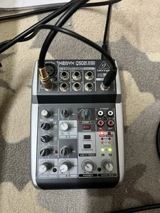 Behringer Q502usb Premium 5-Input 2-Bus Mixer, Working (No AC Adapter) - Picture 1 of 6