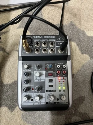 Behringer Q502usb Premium 5-Input 2-Bus Mixer, Working (No AC Adapter) - Image 1 of 4
