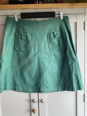 Boden Velvet Style Autumn Skirt - Forest Green  Size 16l - Image 1 of 4
