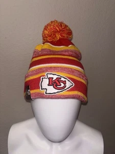 New Era NFL Kansas City Chiefs yellow/red/white Hat Beanie Winter Cap - Picture 1 of 6