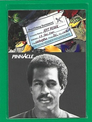 1991 Pinnacle Football Art Monk SL #411 Washington Redskins  - Image 1 of 2