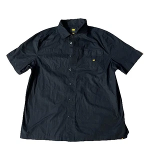 Mens Caterpillar black button down shirts ~ Limited Sizes - Picture 1 of 8