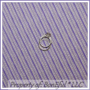 BonEful Fabric FQ Cotton Quilt Purple Pastel Small Little Stripe Princess Calico - Picture 1 of 14