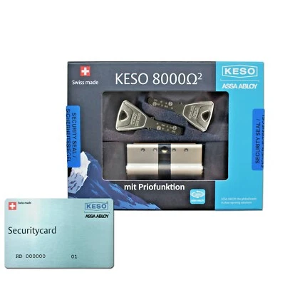 ASSA ABLOY KESO 8000 Omega Prio Profilzylinder Schließzylinder 81.A16 Schloss