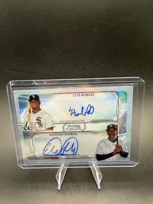Luis Robert Estevan Florial 2019 Bowman Sterling Dual Rookie RC Auto #/25 SP HOF - Image 1 of 2