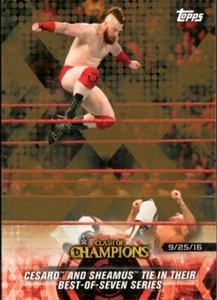 2018 Topps WWE Road To Wrestlemania Bronze Parallel #2 Cesaro and Sheamus - Imagen 1 de 2