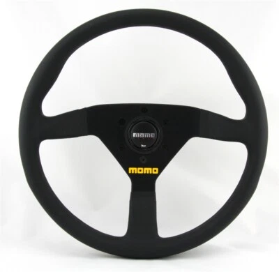 Momo Leder Sportlenkrad Modell MOD. 78 350mm schwarz black steering wheel volant - Bild 1 von 4