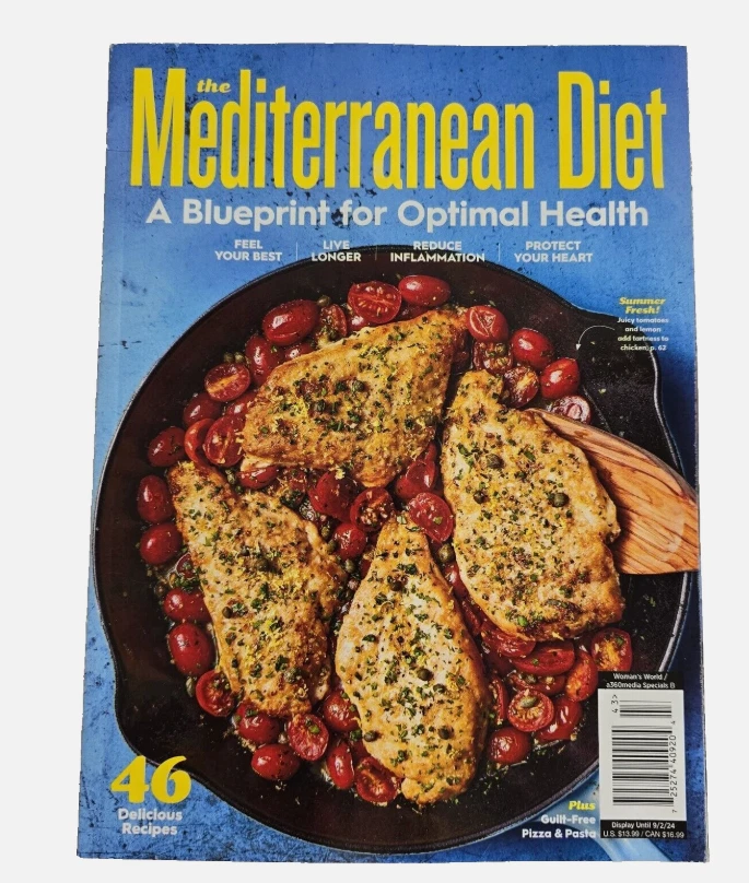 The Mediterranean Diet Magazine A Blueprint for Optimal Health 2024 46 Recipes Foto 1 de 1