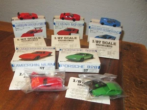 MASUDAYA 1/87 métal JAPON lot de 5 voitures ferrari lamborghini ...etc - Imagen 1 de 8