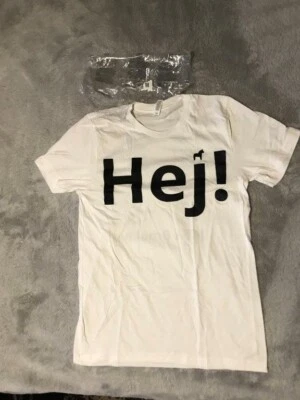 IKEA BLANCO MANGA CORTA "¡HEY!" CAMISETA 15 ANIVERSARIO CUELLO REDONDO TALLA:M [NUEVA] Foto 1 de 4