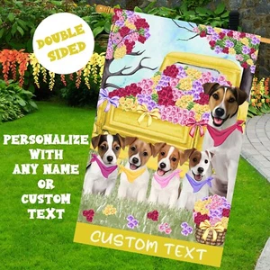 Jack Russell Dog House Flag Holiday Double Sided 28"x40" Many Designs NWT NEW - Picture 1 of 73