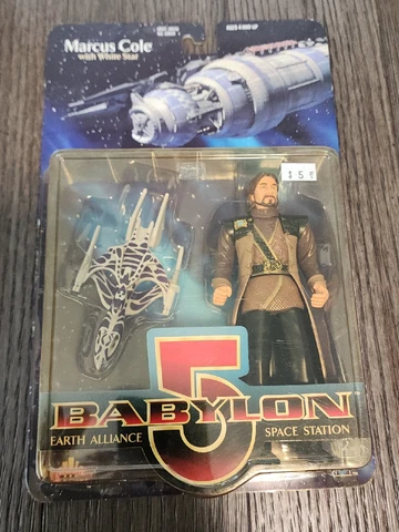 Babylon 5 Earth Alliance Marcus Cole with White Star Action Figure New Cover