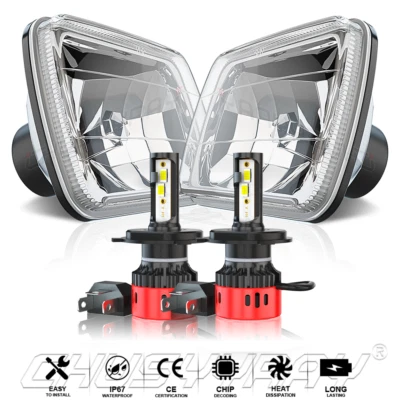 Faros LED alto/bajo haz sellado para Peterbilt 357 378 379 385 1998-2007 7x6 5x7 Foto 1 de 4