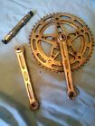 Pedalier Velo Stronglight 49D Double Ancien Vintage Peugeot Campagnolo Herse