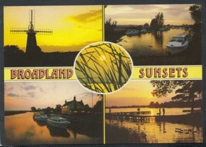 Norfolk Postcard - Views of Broadland Sunsets RR5117 - Picture 1 of 2
