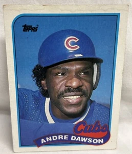 Tarjeta deportiva Andre Dawson Outfielder Cubs #10 de Topps Sterling 1989 - Imagen 1 de 2